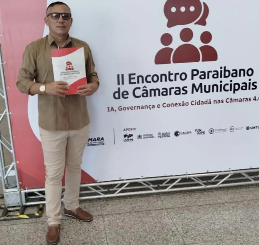 Vereador Riva no II Encontro Paraibano de Câmaras Municipais (Foto: Divulgação)