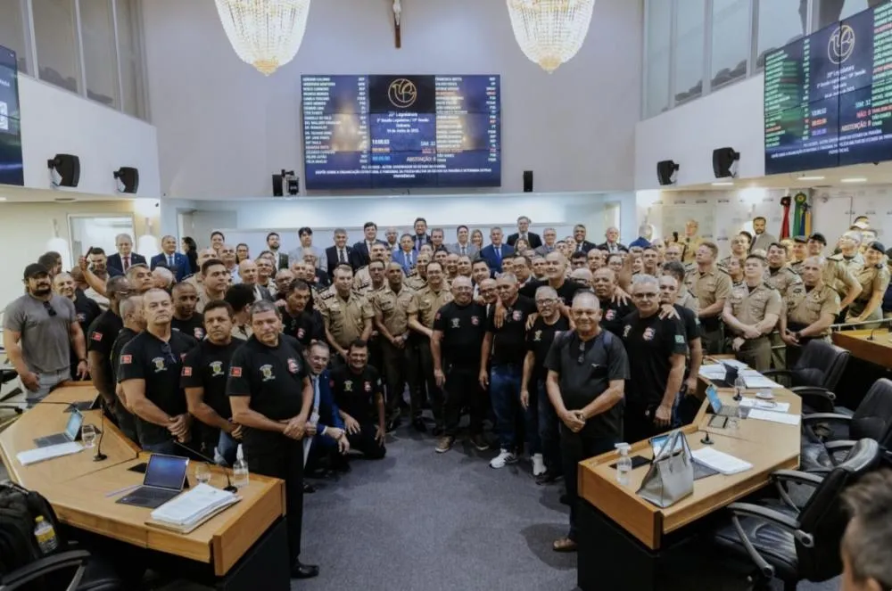 Votação da reestruturação da Polícia Militar da Paraíba (Foto: Divulgação/ALPB)