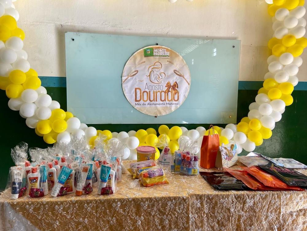 Prefeitura de Monte Horebe realiza evento sobre Aleitamento Materno