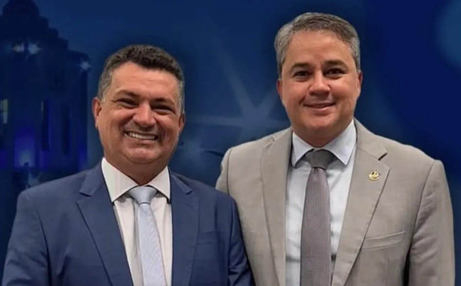 Prefeito Luiz Claudino ao lado senador Efraim Filho|Foto: Divulgação