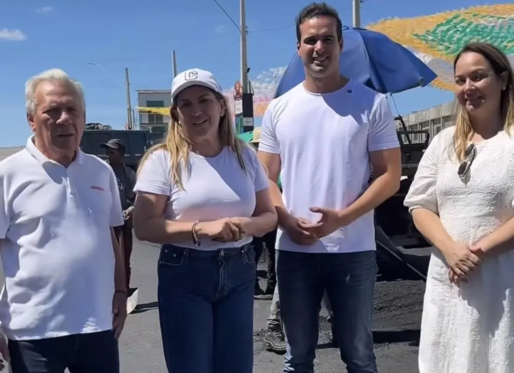 Corrinha Delfino agradece à senadora Daniella Ribeiro pelas emendas que garantiram mais asfalto|Foto: Instagram