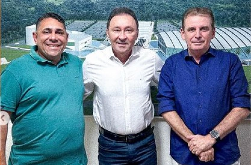 Prefeito de Aparecida João Neto, Deusdete Queiroga e Chico Mendes|Foto: Divulgação