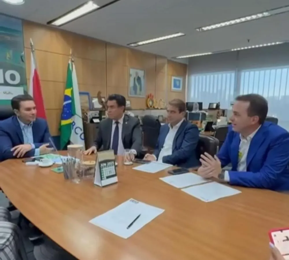 Prefeito Espedito Filho em audiência no Ministério do Turismo, em Brasília|Foto: Divulgação
