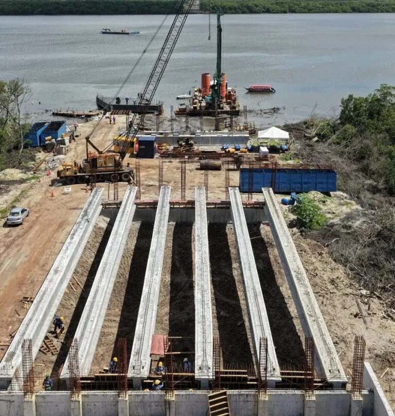 Localizada na Paraíba, Ponte do Futuro é a maior em construção atualmente no Brasil, com 2.156 metros