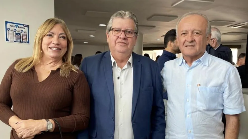 Lana, João Azevêdo e Branco Mendes|Foto: Divulgação
