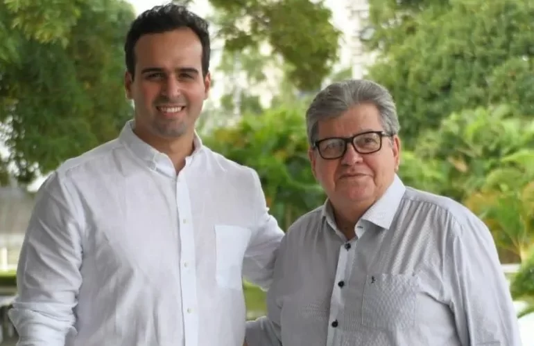 Vice-governador Lucas Ribeiro (PP) e governador João Azevêdo (PSB)|Foto: Divulgação