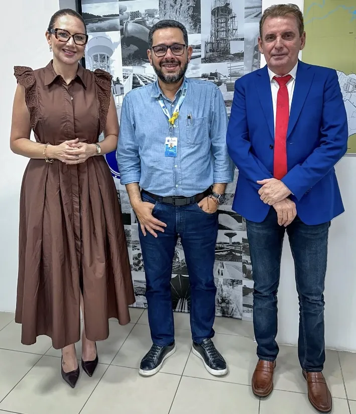 Deputado Chico Mendes reforça pleitos hídricos na Cagepa ao lado da prefeita Denise Bayma