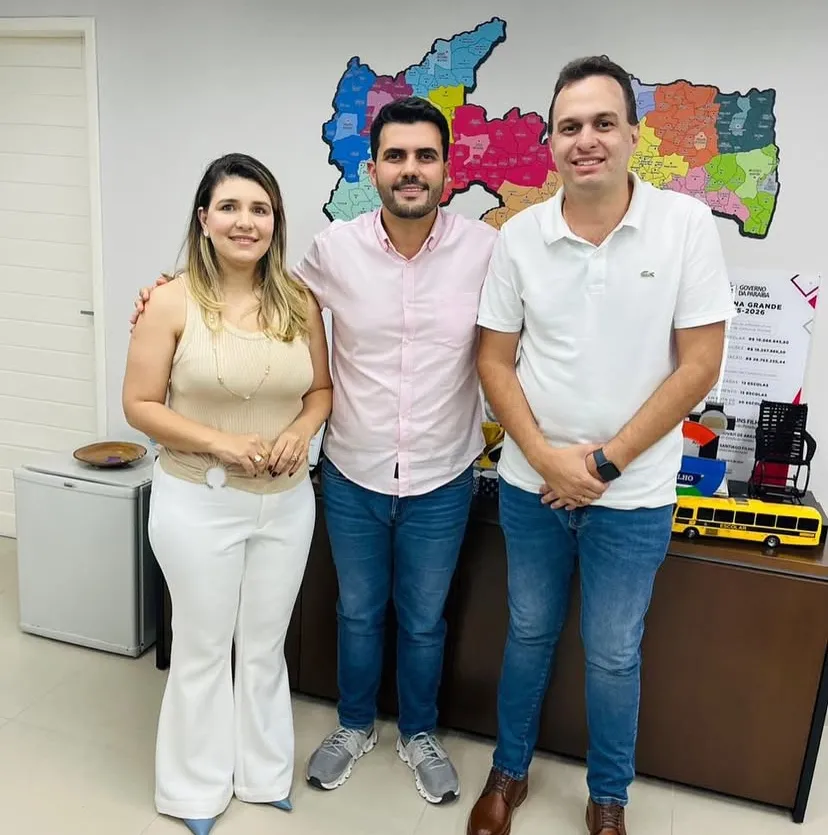 Laís Raquel, Wilson Filho e Espedito Filho|Foto: Divulgação