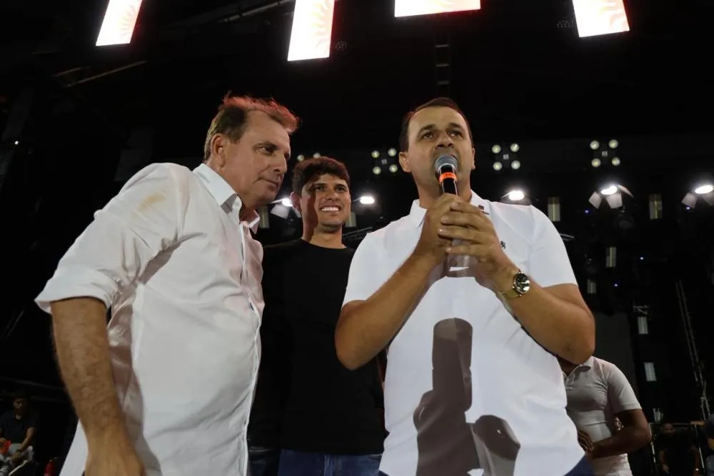 Deputado Chico Mendes (PSB) e prefeito Aldo Andrade (PSB)|Foto: Divulgação