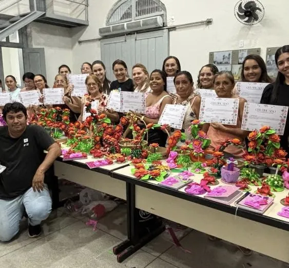 São João do Rio do Peixe encerra Curso de Artesanato em E.V.A.|Foto: Divulgação