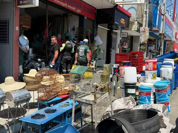 Ordenamento em bagaceiras do Centro da cidade|Foto: Assessoria