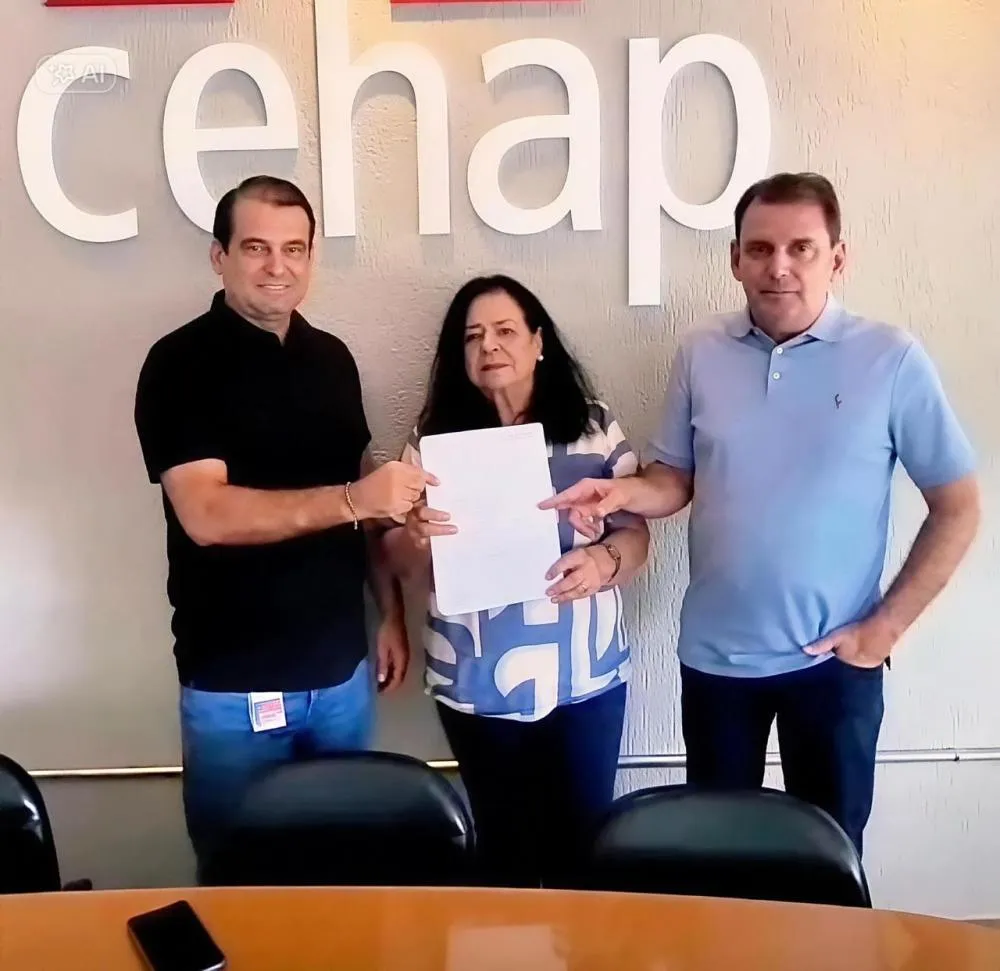 Prefeito Bal Lins e deputado Chico Mendes se reúnem com presidente da Cehap|Foto: Divulgação