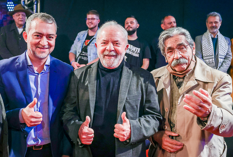 Lula durante ao político no Rio Grande do Sul (Foto: Divulgação) 