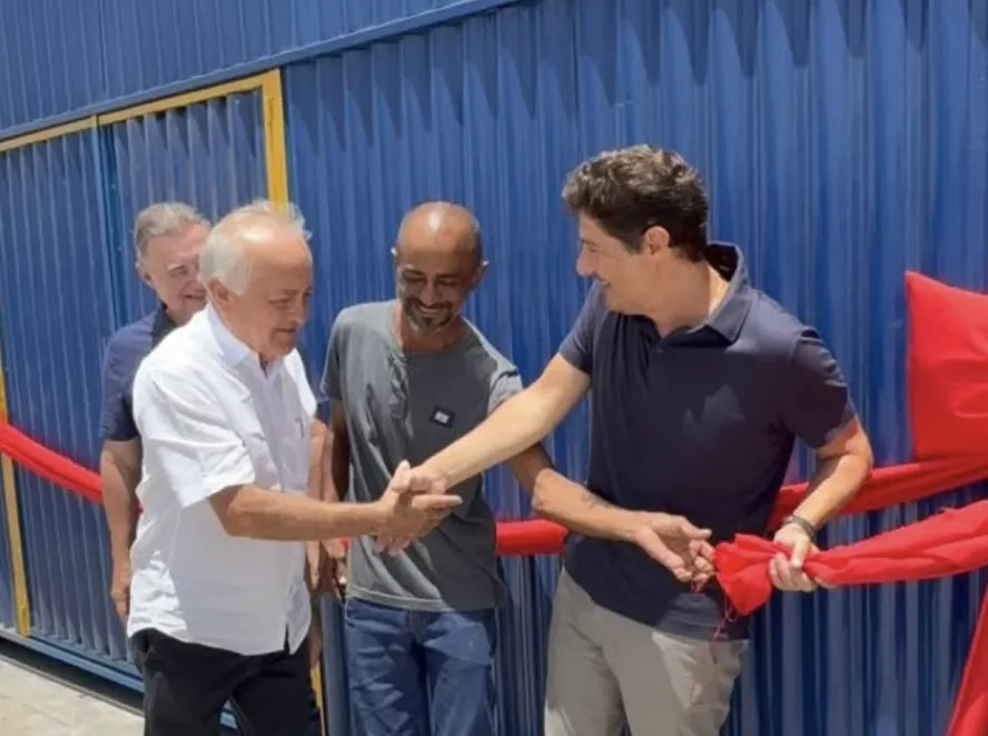 Branco Mendes participa da inauguração da fábrica Titan no Distrito Industrial do Conde|Foto: Divulgação