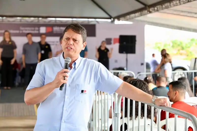 Tarcísio de Freitas, governador de São Paulo|Foto: Célio Messias/Governo de São Paulo