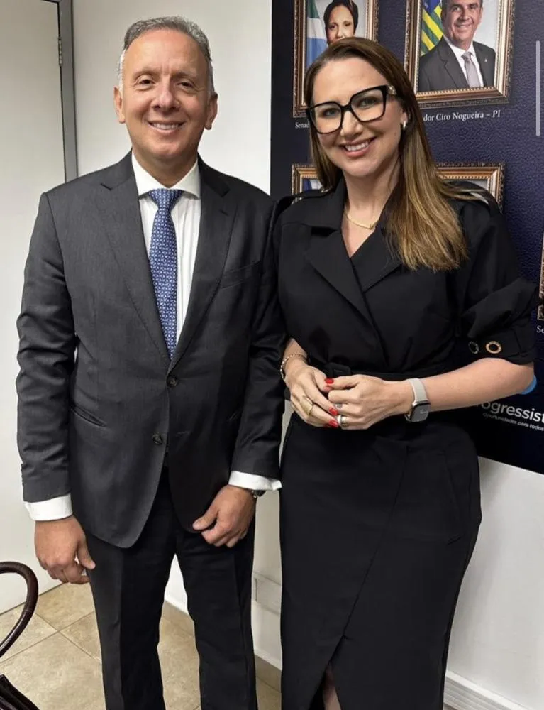 Deputado federal Aguinaldo Ribeiro (PP) e prefeita Denise Bayma (PP)|Foto: Divulgação