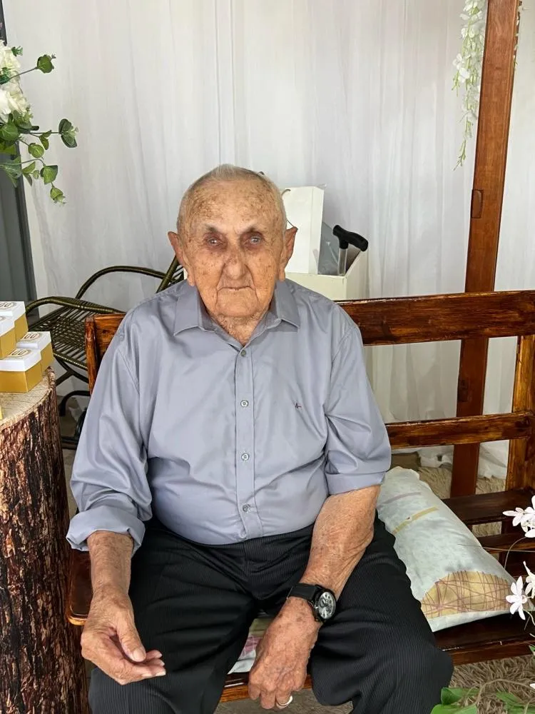 José João Sobrinho, na festa dos seu centenário 