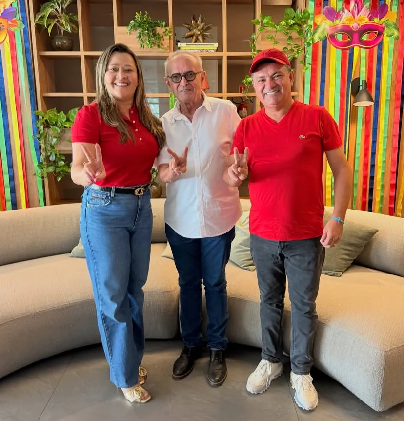 Larúcia Sá, Cícero Lucena e Luiz Claudino|Foto: Divulgação