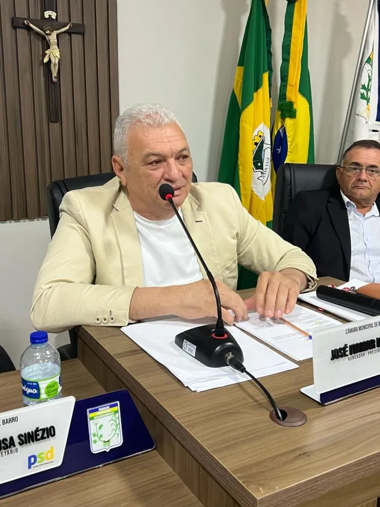 Presidente da Câmara Municipal do Barro-CE, vereador Itamar de Adonis|Foto: Divulgação
