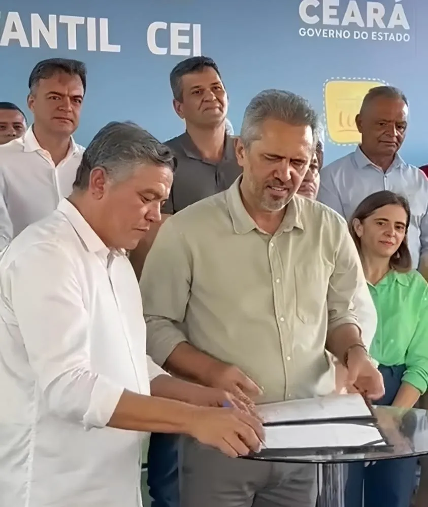 Prefeito George Feitosa e governador Elmano de Freitas|Foto: Divulgação