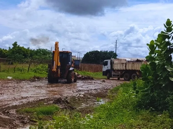 Serviços após registro de elevado índice de chuvas no município|Foto: Assessoria