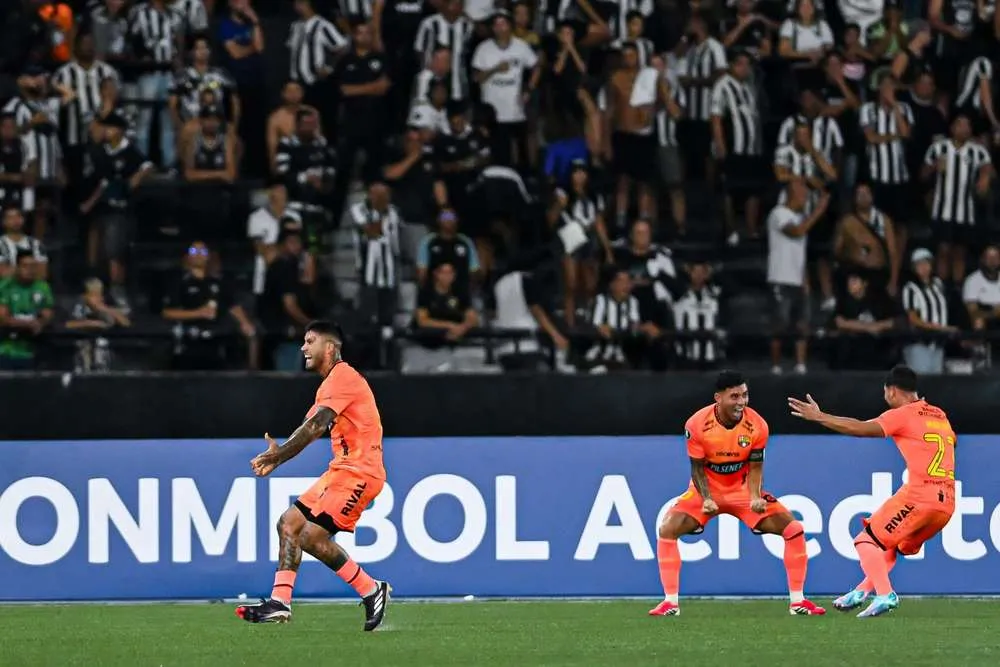 Céliz comemorando o gol do Barcelona Foto: Divulgação/Libertadores / Esporte News Mundo