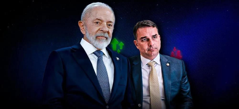 Lula e Flávio Bolsonaro|Foto: Divulgação