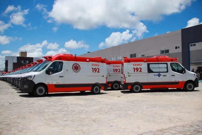 Ambulâncias do Samu entregues aos municípios da Paraíba|Foto: Assessoria