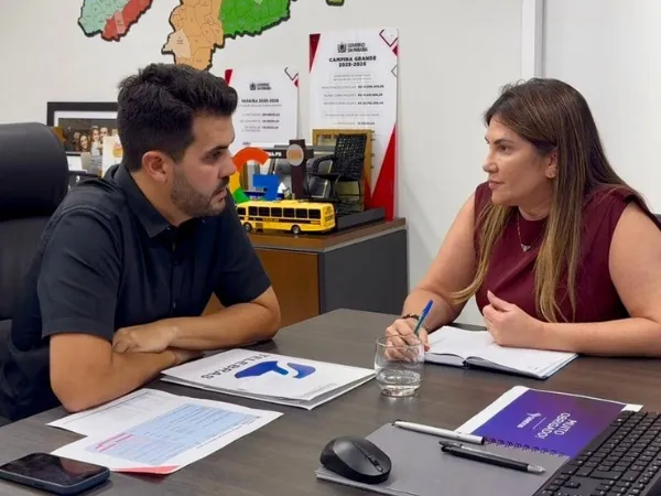 Secretário estadual de Educação Wilson Filho e prefeita Corrinha Defino|Foto: Assessoria