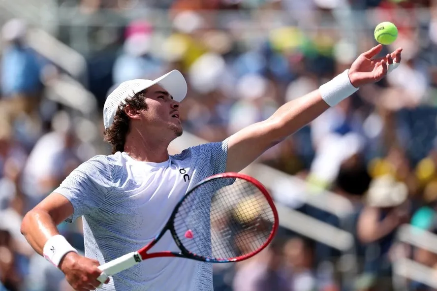 João Fonseca no US Open — Foto: ELSA / GETTY IMAGES NORTH AMERICA / Getty Images via AFP