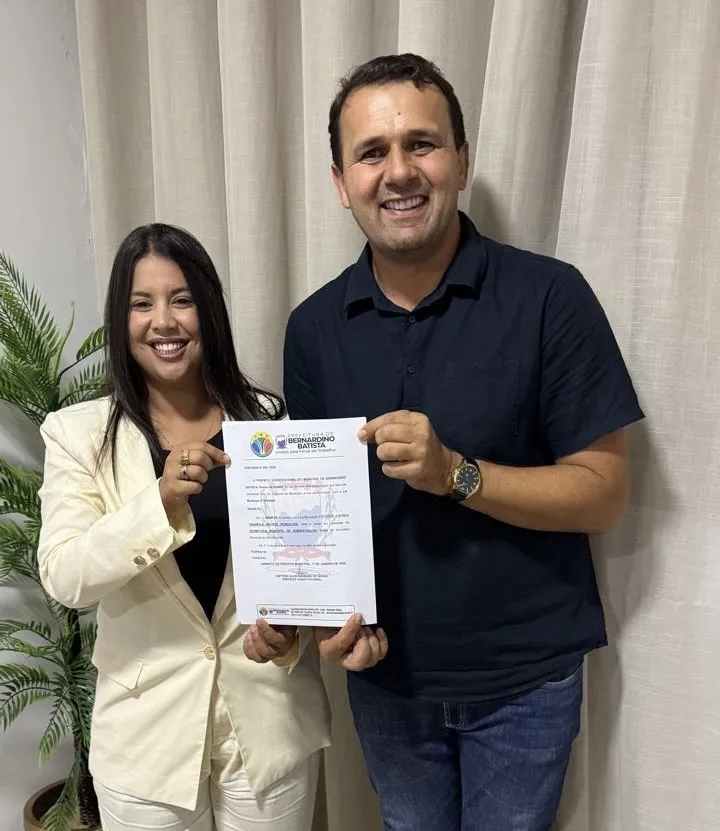 Secretária Thannylla Batista e prefeito Aldo Andrade (PSB)|Foto: Assessoria