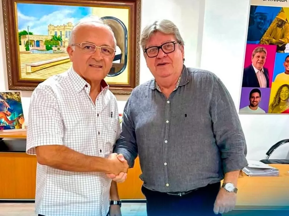 Deputado estadual Branco Mendes (Republicanos) e governador João Azevêdo (PSB)|Foto: Divulgação