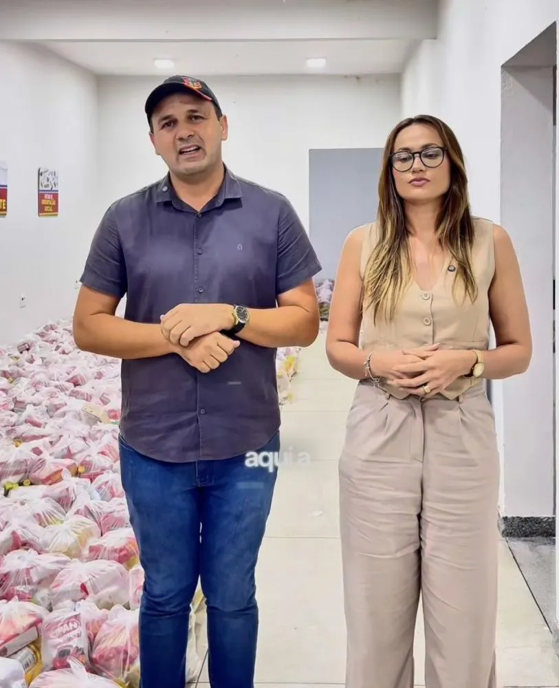 Prefeito Aldo Andrade destaca distribuição de 900 cestas básicas|Foto: Divulgação