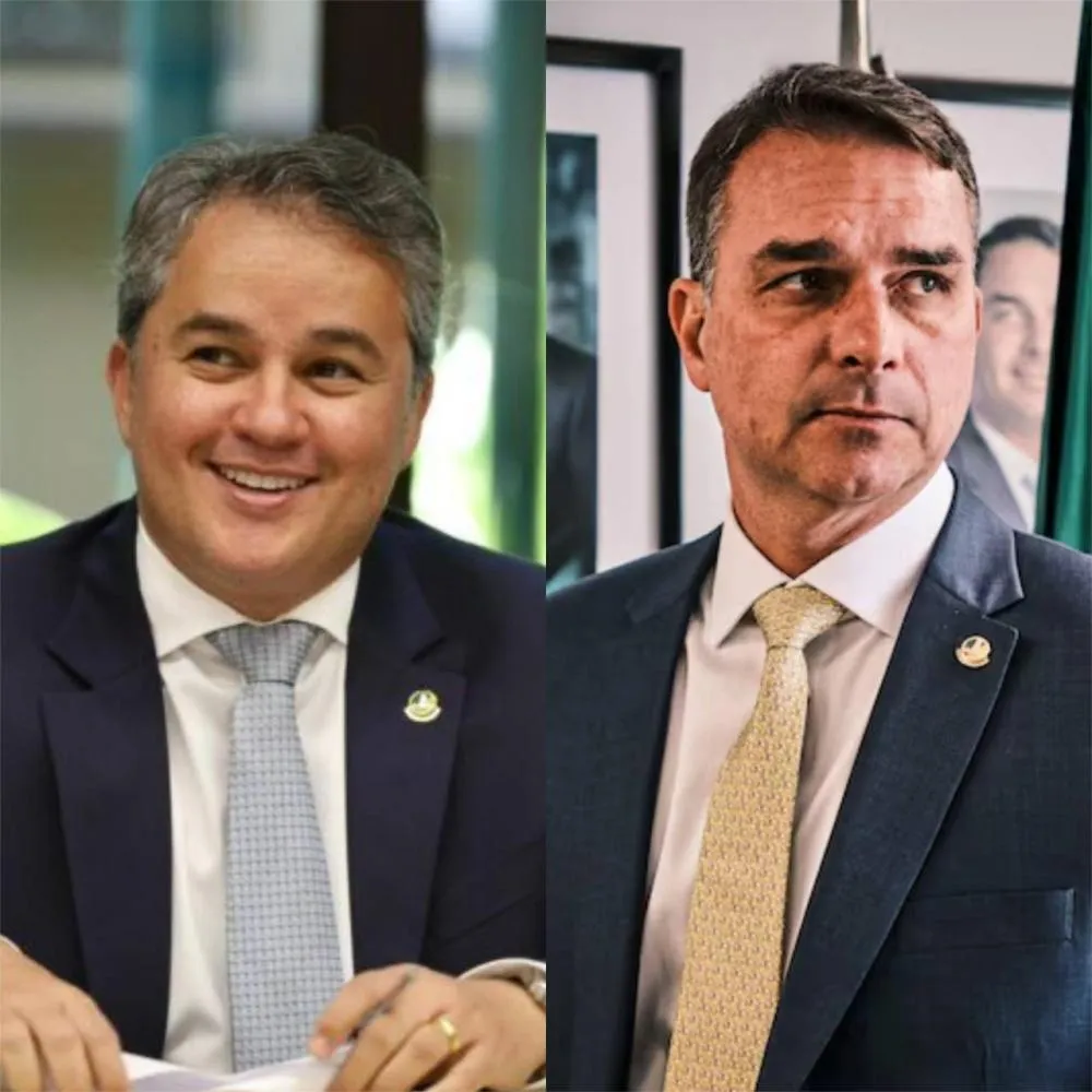 Efraim e Flávio Bolsonaro 