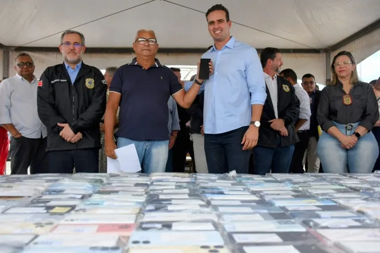 Governador Lucas Ribeiro reforça política de segurança com devolução de 500 celulares pela Operação Recupera|Foto: José Marques