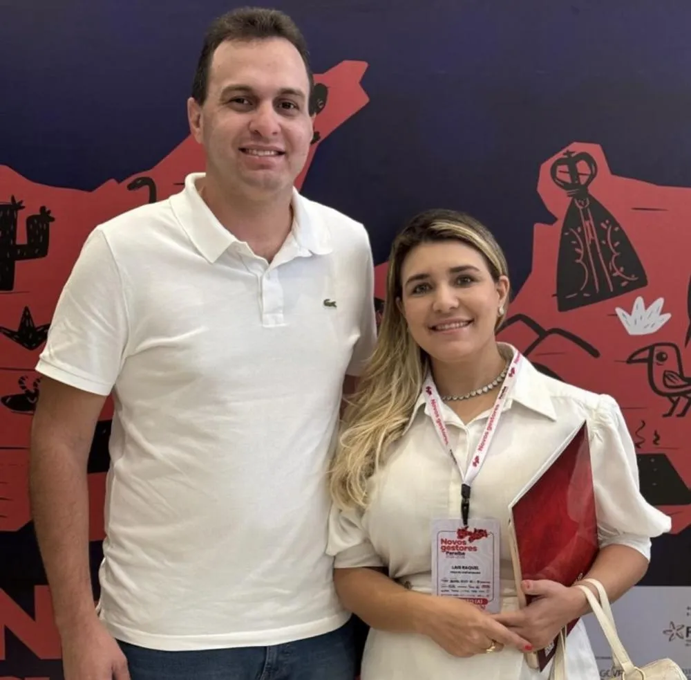 Prefeito Espedito Filho (PSB) ao lado da prefeita Laís Raquel (PSB)|Foto: Divulgação