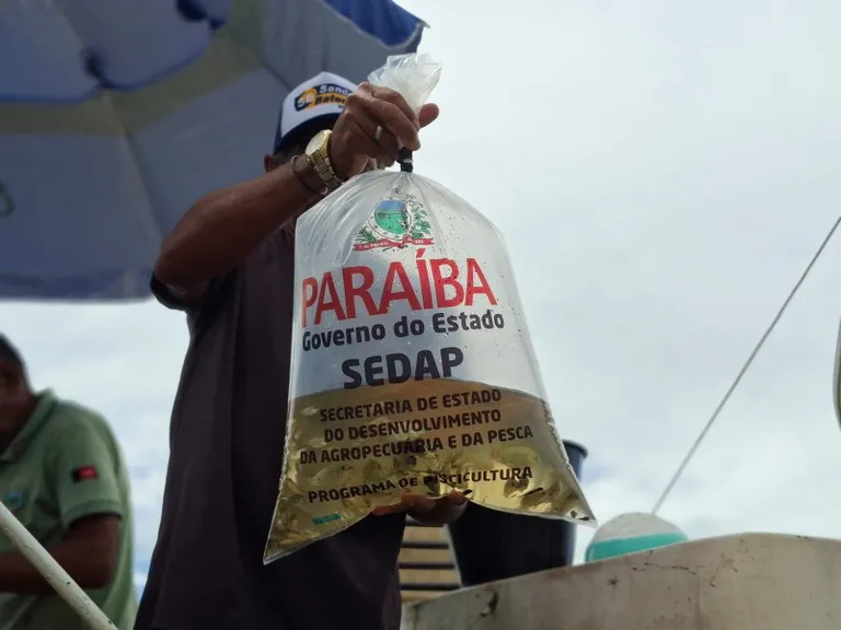 Sedap-PB distribui mais de 150 mil alevinos para o repovoamento de açudes de cinco municípios no Sertão|Foto: Assessoria