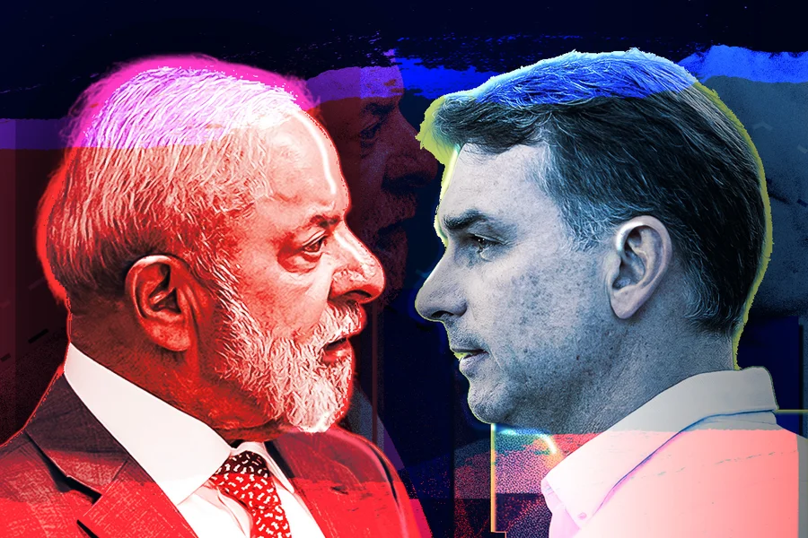 Lula (PT) e Flávio Bolsonaro (PL)|Foto: Divulgação