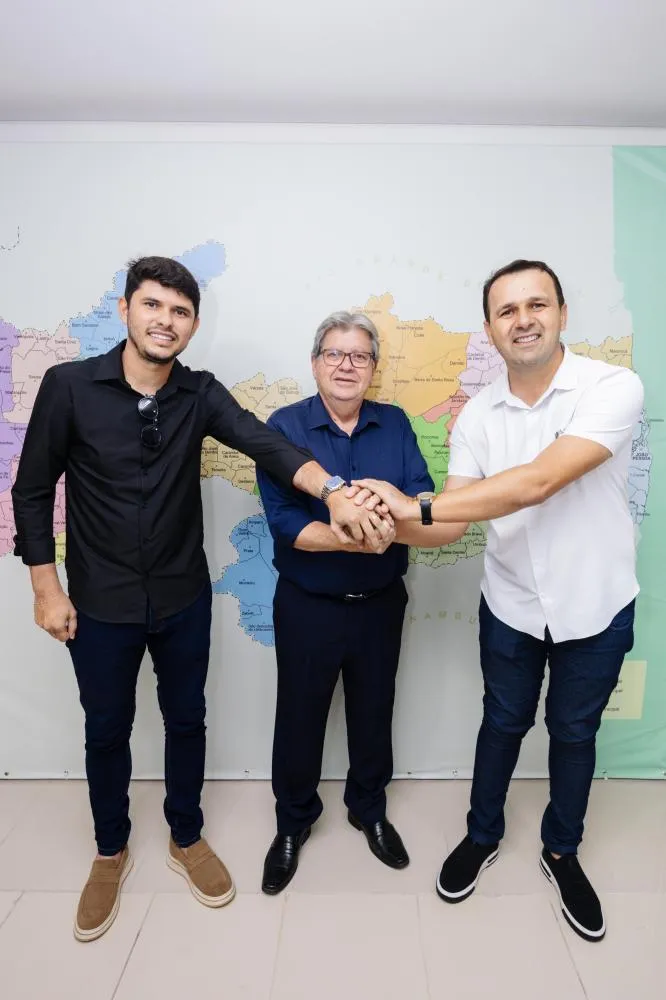 Matheus Gomes, João Azevêdo e Aldo Andrade|Foto: Assessoria