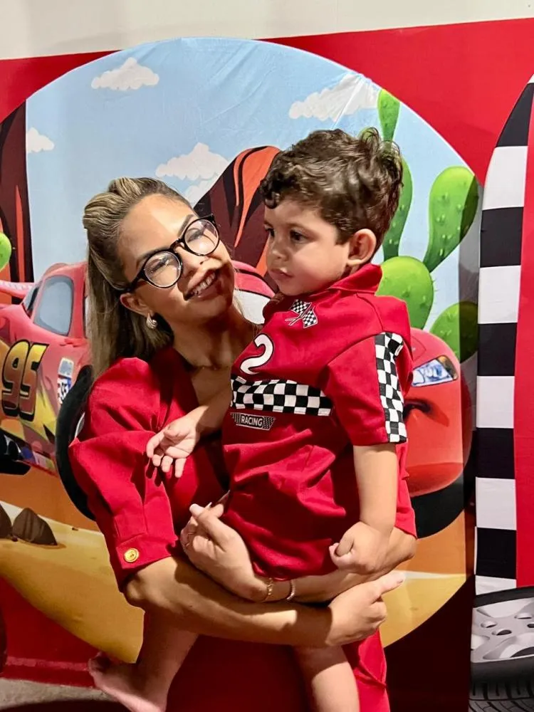 Nicoly e Levi Gael, durante o evento 