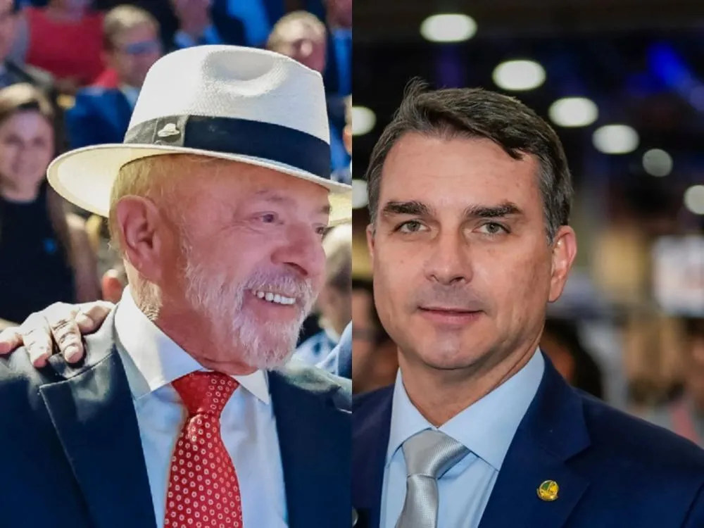 Lula (PT) e Flávio Bolsonaro (PL)|Foto: Divulgação